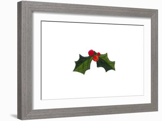 Let it Snow - Holly Berries-Peggy Harris-Framed Giclee Print