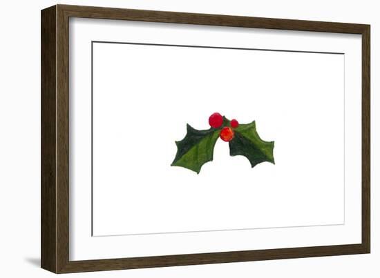 Let it Snow - Holly Berries-Peggy Harris-Framed Giclee Print