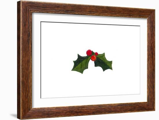 Let it Snow - Holly Berries-Peggy Harris-Framed Giclee Print