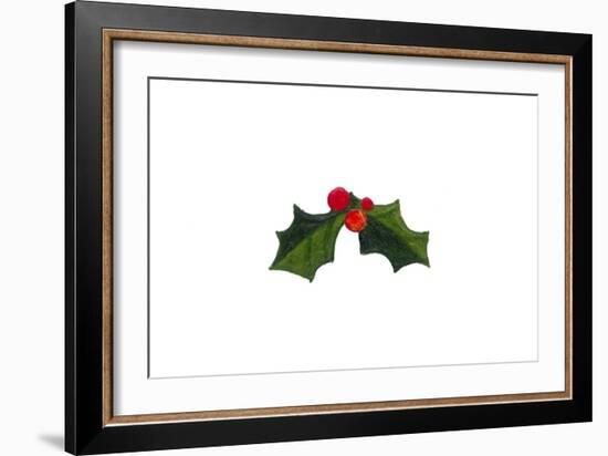 Let it Snow - Holly Berries-Peggy Harris-Framed Giclee Print