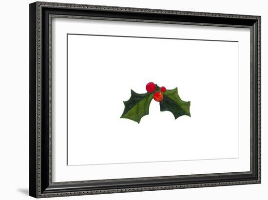 Let it Snow - Holly Berries-Peggy Harris-Framed Giclee Print