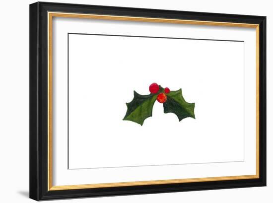 Let it Snow - Holly Berries-Peggy Harris-Framed Giclee Print