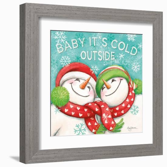 Let it Snow VI Eyes Open-Mary Urban-Framed Art Print