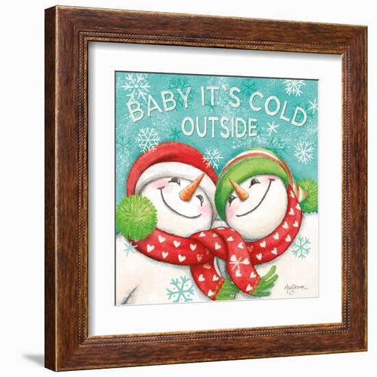 Let it Snow VI Eyes Open-Mary Urban-Framed Art Print