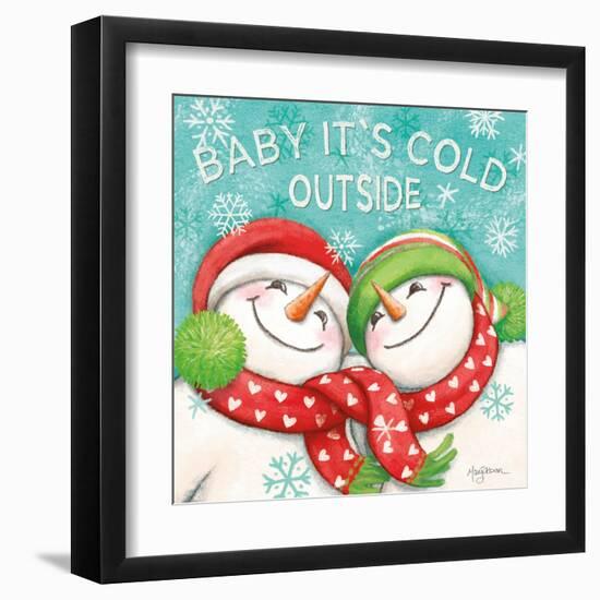 Let it Snow VI Eyes Open-Mary Urban-Framed Art Print