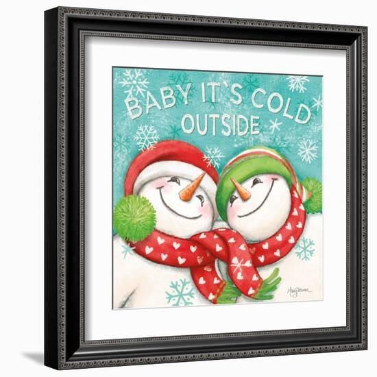 Let it Snow VI Eyes Open-Mary Urban-Framed Art Print