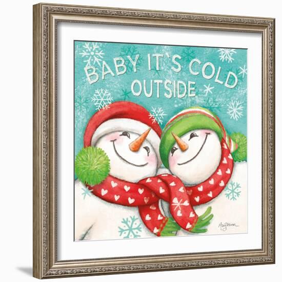 Let it Snow VI Eyes Open-Mary Urban-Framed Art Print