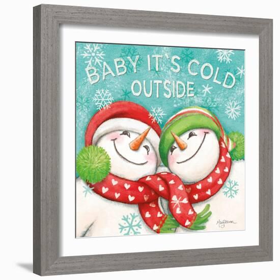 Let it Snow VI Eyes Open-Mary Urban-Framed Art Print