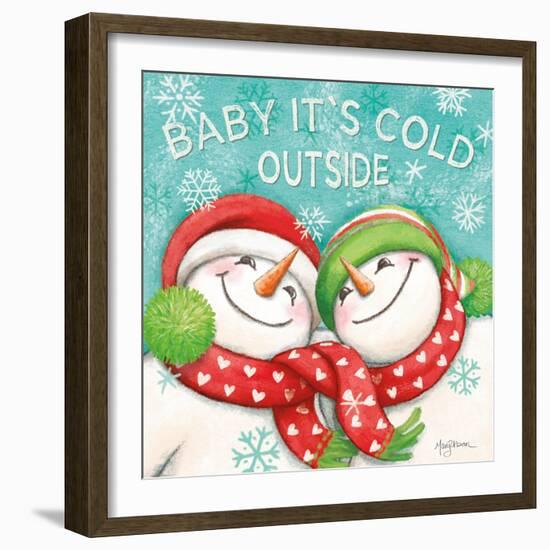 Let it Snow VI Eyes Open-Mary Urban-Framed Art Print