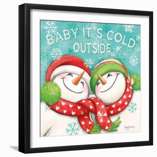 Let it Snow VI Eyes Open-Mary Urban-Framed Art Print