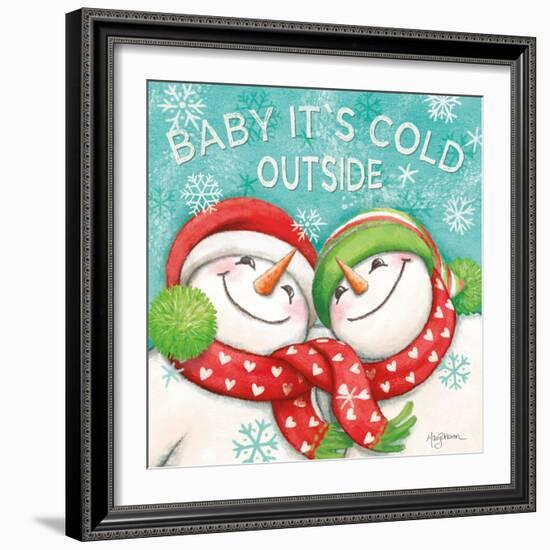 Let it Snow VI Eyes Open-Mary Urban-Framed Art Print