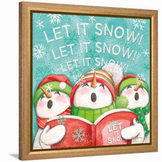 Let it Snow VIII Eyes Open-Mary Urban-Framed Stretched Canvas