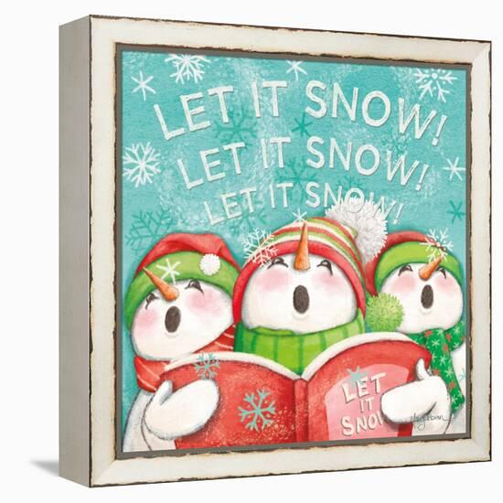 Let it Snow VIII Eyes Open-Mary Urban-Framed Stretched Canvas