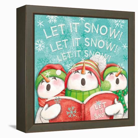 Let it Snow VIII Eyes Open-Mary Urban-Framed Stretched Canvas