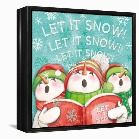 Let it Snow VIII Eyes Open-Mary Urban-Framed Stretched Canvas