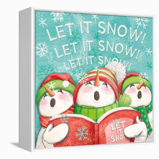 Let it Snow VIII Eyes Open-Mary Urban-Framed Stretched Canvas