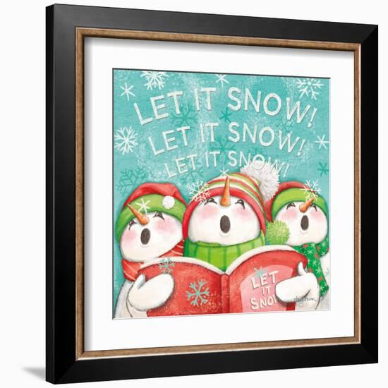 Let it Snow VIII Eyes Open-Mary Urban-Framed Art Print