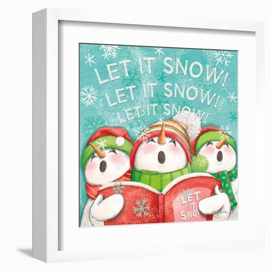 Let it Snow VIII Eyes Open-Mary Urban-Framed Art Print