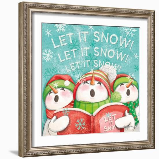 Let it Snow VIII Eyes Open-Mary Urban-Framed Art Print