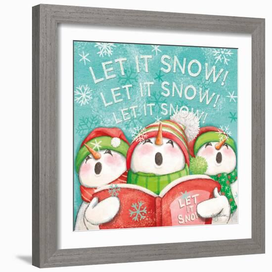 Let it Snow VIII Eyes Open-Mary Urban-Framed Art Print