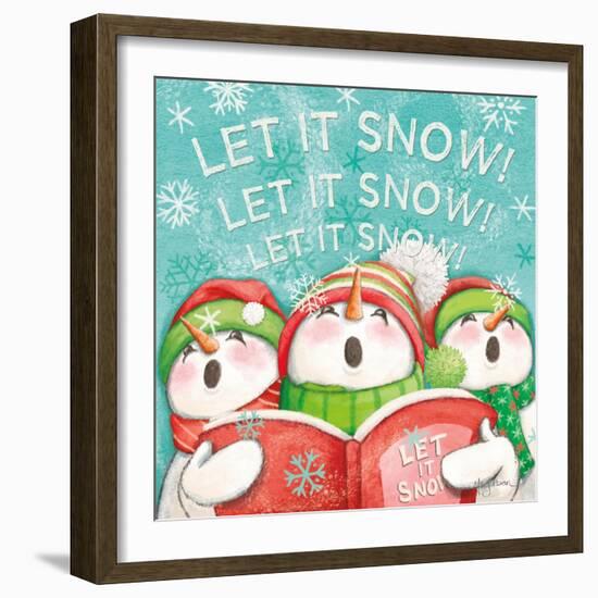 Let it Snow VIII Eyes Open-Mary Urban-Framed Art Print