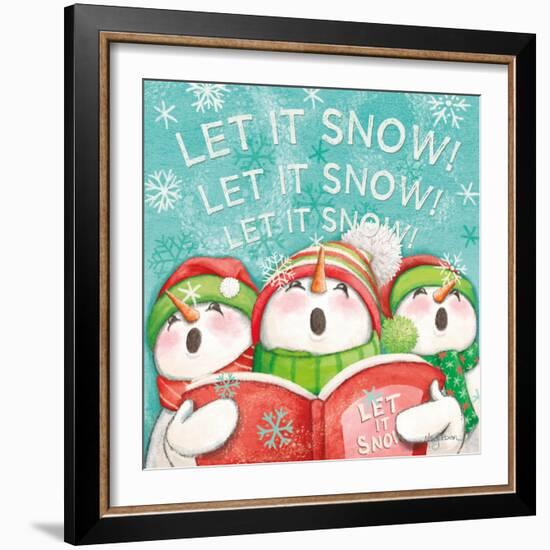 Let it Snow VIII Eyes Open-Mary Urban-Framed Art Print