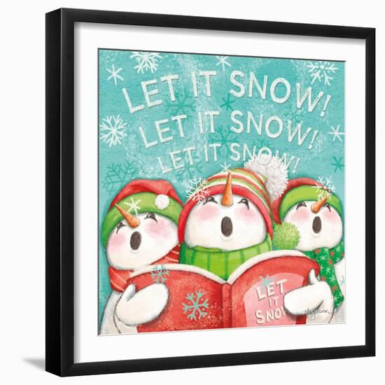 Let it Snow VIII Eyes Open-Mary Urban-Framed Art Print