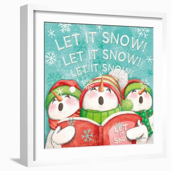 Let it Snow VIII Eyes Open-Mary Urban-Framed Art Print