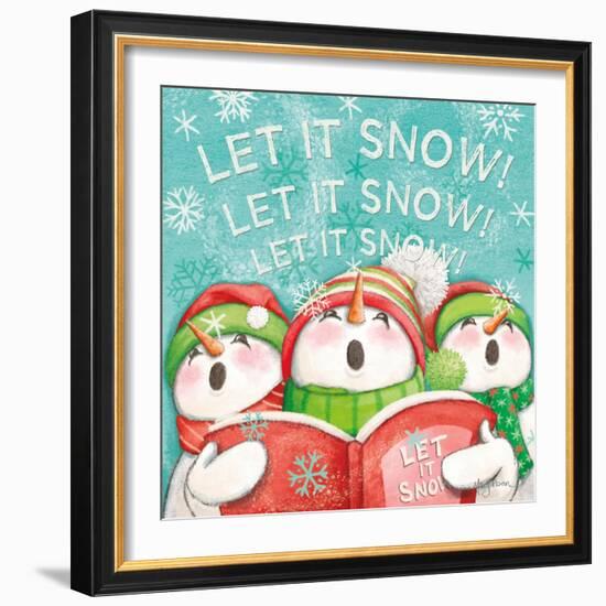 Let it Snow VIII Eyes Open-Mary Urban-Framed Art Print