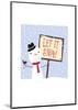 Let It Snow - Wink Designs Contemporary Print-Michelle Lancaster-Mounted Giclee Print