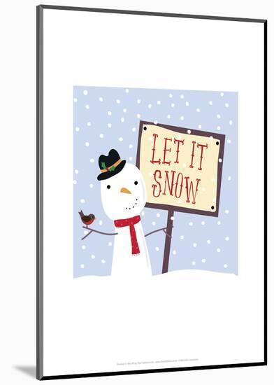 Let It Snow - Wink Designs Contemporary Print-Michelle Lancaster-Mounted Giclee Print