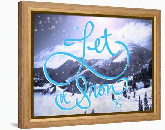 Let it Snow-Kimberly Glover-Framed Premier Image Canvas