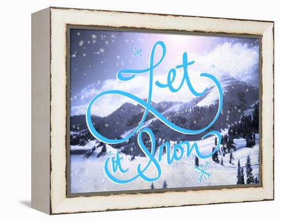 Let it Snow-Kimberly Glover-Framed Premier Image Canvas