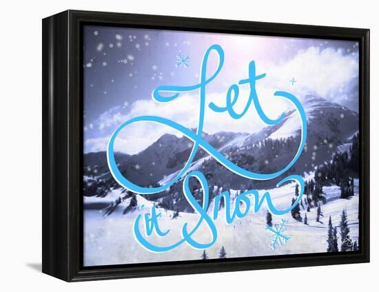 Let it Snow-Kimberly Glover-Framed Premier Image Canvas