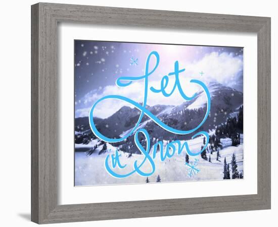 Let it Snow-Kimberly Glover-Framed Giclee Print