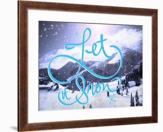 Let it Snow-Kimberly Glover-Framed Giclee Print