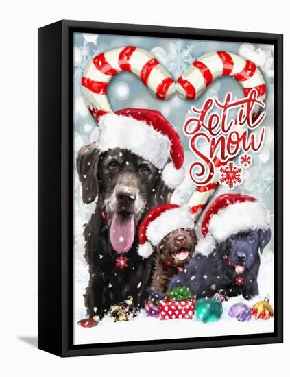 Let it Snow-Arnica Burnstone-Framed Premier Image Canvas