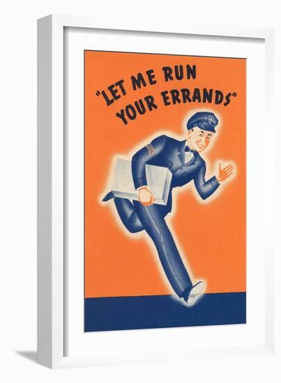 Let Me Run Your Errands-null-Framed Giclee Print