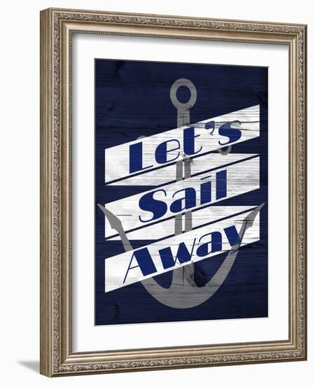 Let's Anchor I-SD Graphics Studio-Framed Art Print