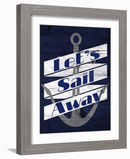 Let's Anchor I-SD Graphics Studio-Framed Art Print