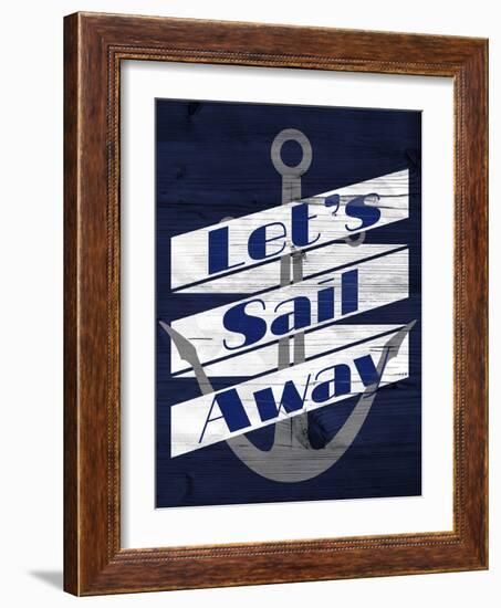 Let's Anchor I-SD Graphics Studio-Framed Art Print