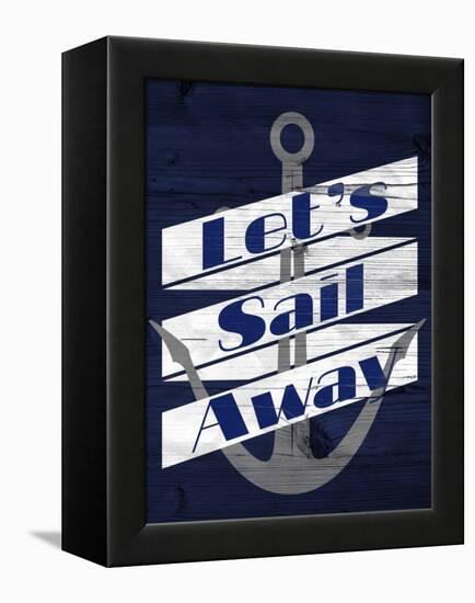 Let's Anchor I-SD Graphics Studio-Framed Stretched Canvas