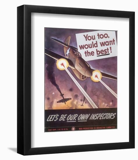 Let's Be Our Own Inspectors-J^ Howard Miller-Framed Art Print