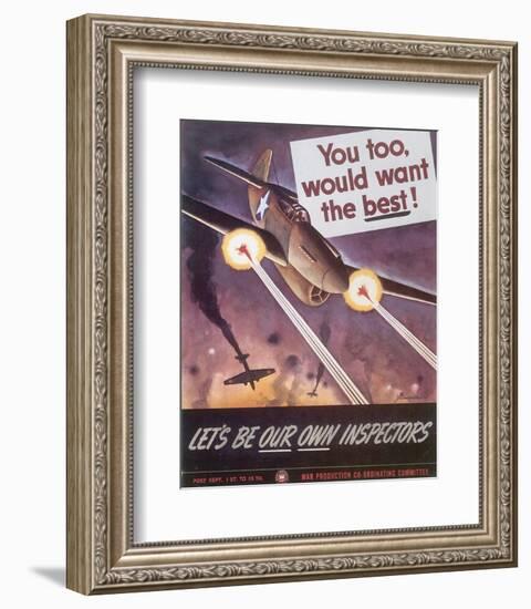 Let's Be Our Own Inspectors-J^ Howard Miller-Framed Art Print