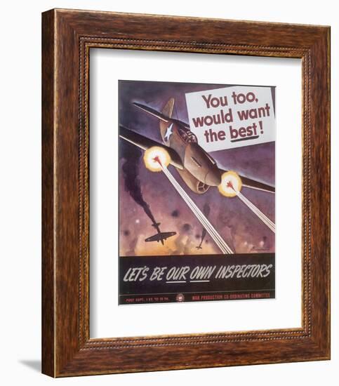 Let's Be Our Own Inspectors-J^ Howard Miller-Framed Art Print