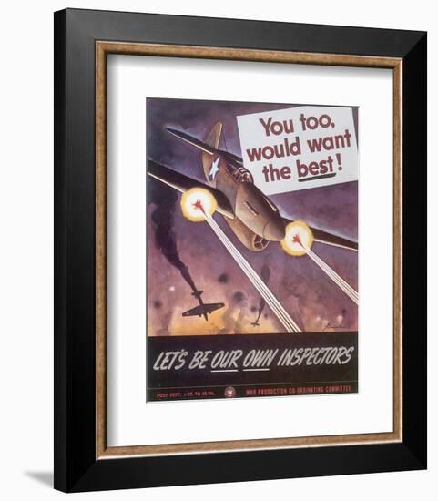 Let's Be Our Own Inspectors-J^ Howard Miller-Framed Art Print