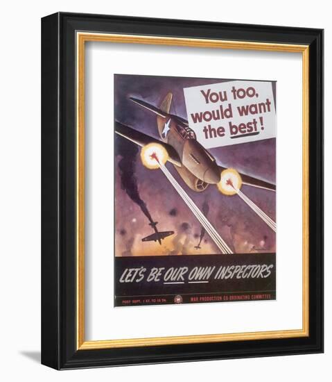 Let's Be Our Own Inspectors-J^ Howard Miller-Framed Art Print