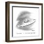 "Let's buzz Earth.  I have a sudden urge for an Egg McMuffin." - New Yorker Cartoon-Henry Martin-Framed Premium Giclee Print