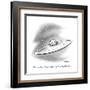 "Let's buzz Earth.  I have a sudden urge for an Egg McMuffin." - New Yorker Cartoon-Henry Martin-Framed Premium Giclee Print