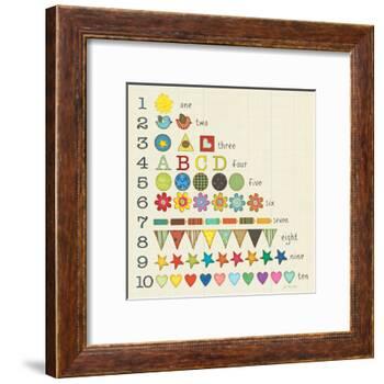 Let's Count!-Jo Moulton-Framed Art Print
